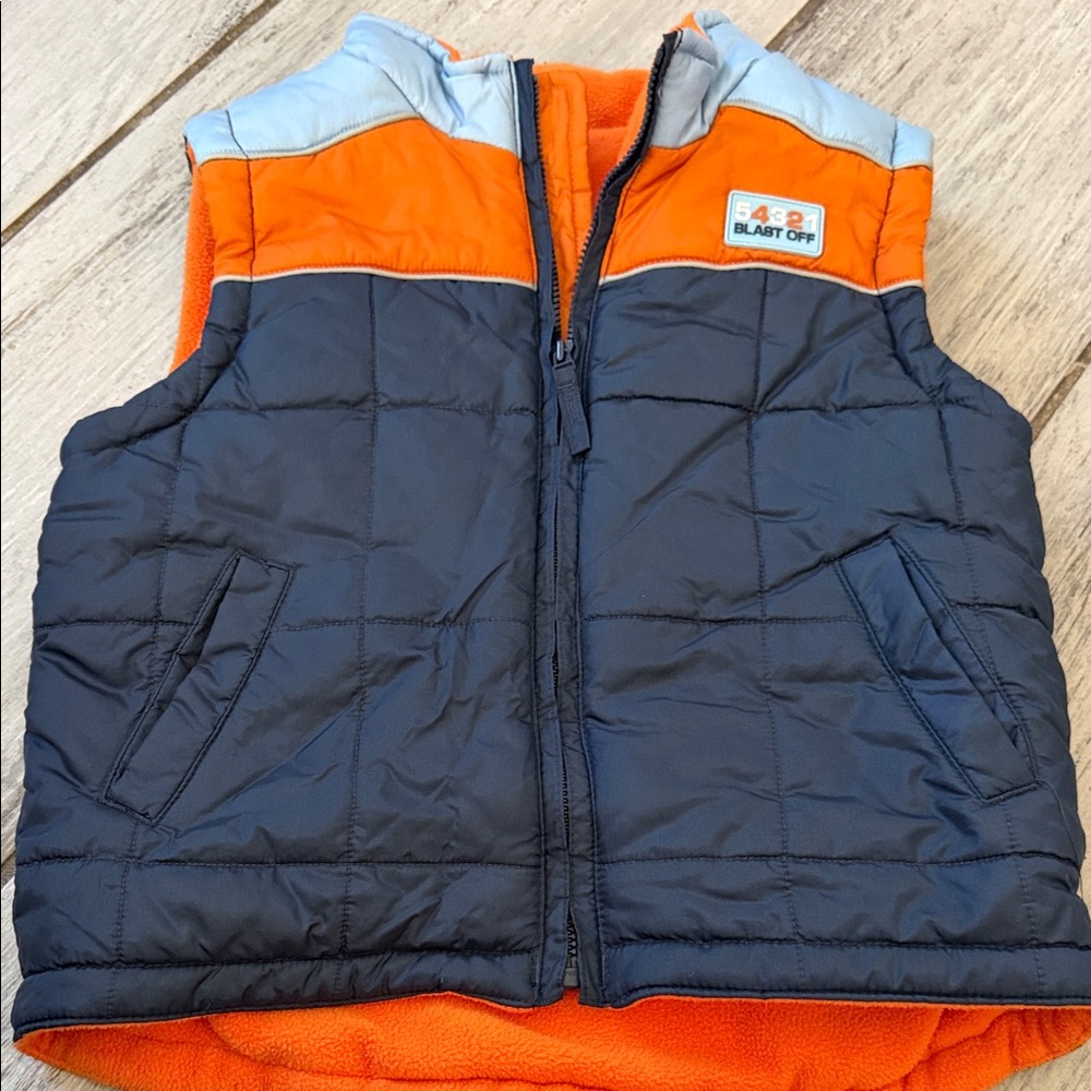 Mini Mode Kids' Orange and Blue Vest 3-4 Years